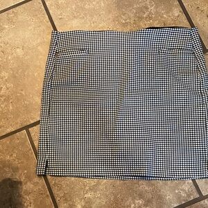Chico's Black and White Checkered Skort